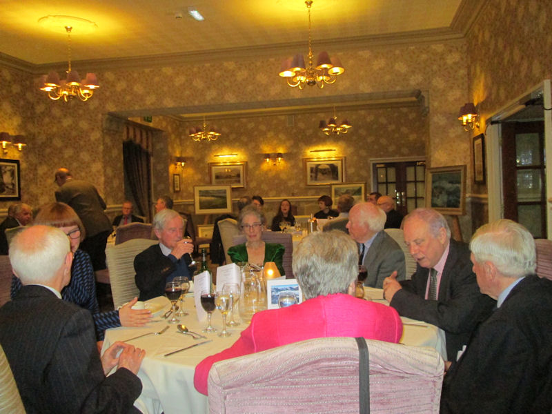 Enjoying the dinner. Photo by Don Hodge